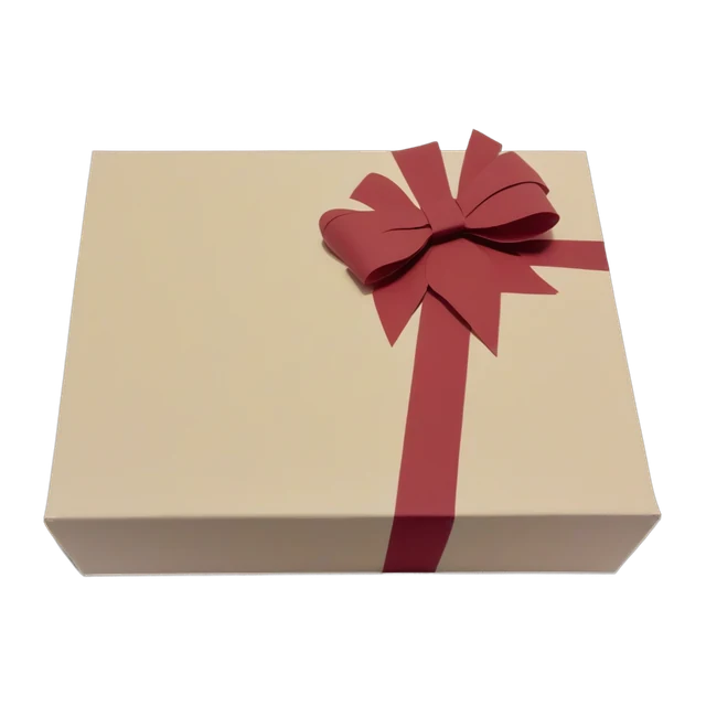 Zeichnung: ein verschnürtes Geschenkpaket mit Schleife.