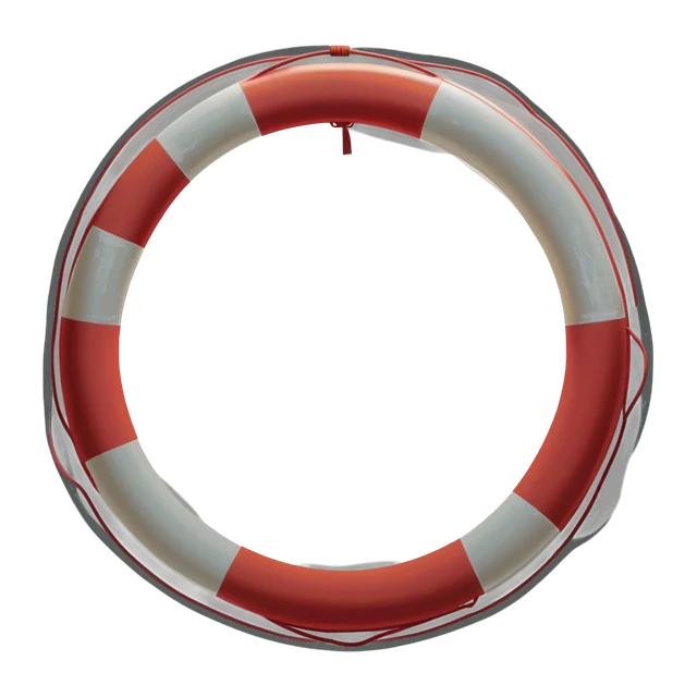 Zeichnung: ein Rettungsring.